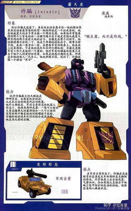 霸天虎全角色大盘点