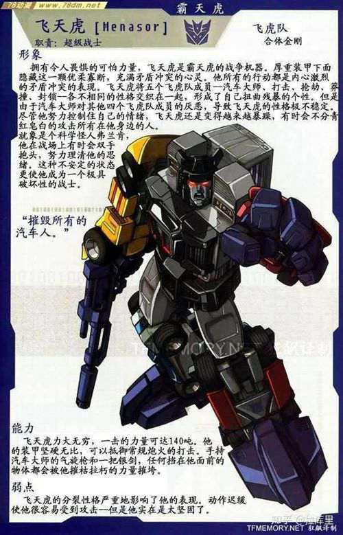 霸天虎全角色大盘点