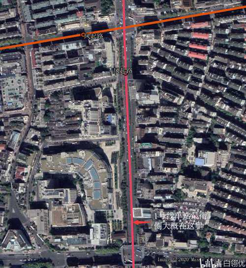 卫星图看地铁系列 杭州1号线 上