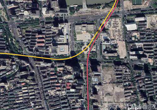 卫星图看地铁系列 杭州1号线 上