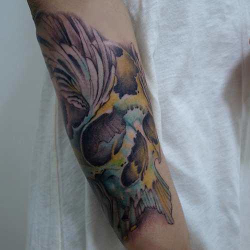 花臂纹身全程回顾展示