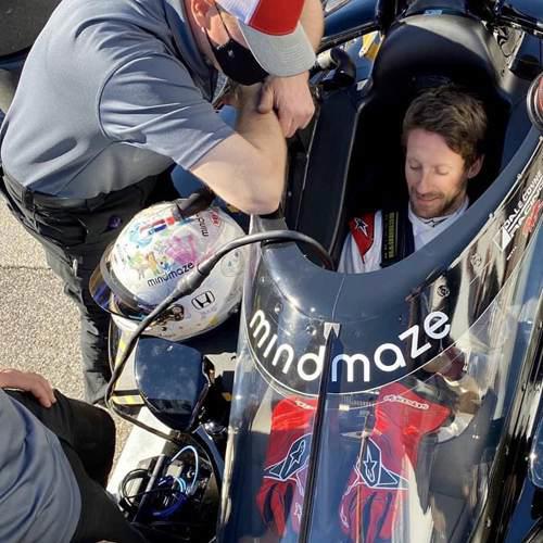 格罗斯让IndyCar首秀又发生事故 虚惊一场