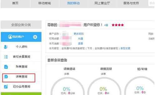 如何查询中国移动通话记录明细