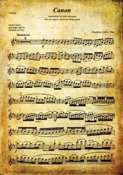 D大调卡农 帕赫贝尔著名作品凄美忧伤