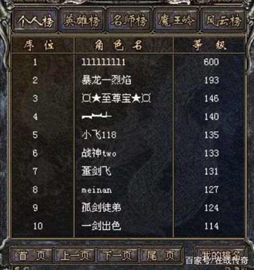 热血传奇第一人L傳奇事迹大全