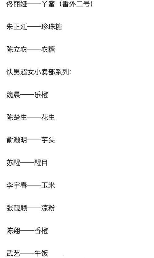 明星们的粉丝名你家粉丝名是啥