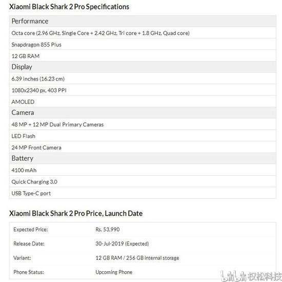 黑鲨手机2Pro曝光 售价惊喜外观设计性能更加强悍