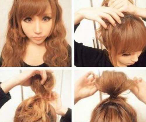 蝴蝶结发型如何扎