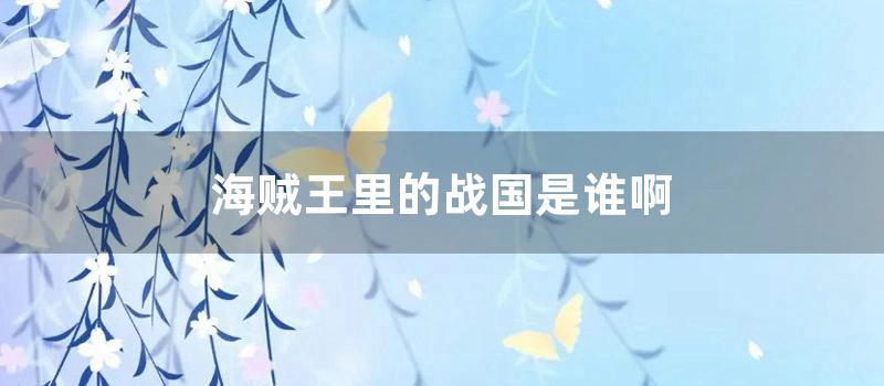 海贼王里的战国是谁啊 (海贼王战国实力怎么样)