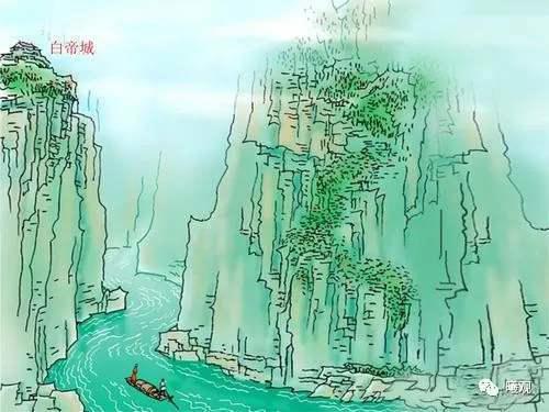 早发白帝城 千里江陵一日还 是真的