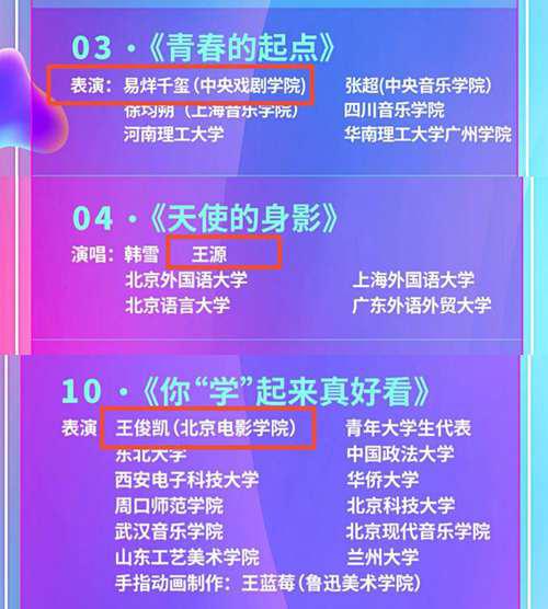 TFBOYS组合名存实亡 王俊凯王源千玺同台不同框 组合名已被除掉