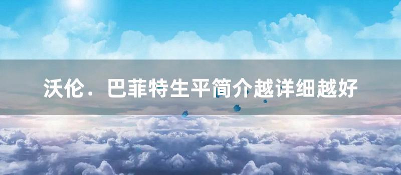 沃伦．巴菲特生平简介越详细越好 (沃伦·巴菲特的投资组合)