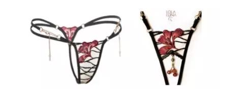 女生只穿一根线还小的三个点，太通透什么毛都看见了